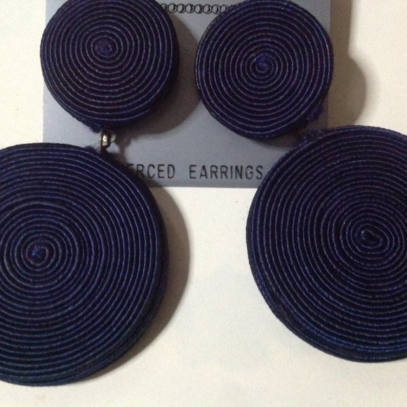 Vintage Cathy & Marsha for Catherine Stein Pierced Earrings - Picture 2 of 5